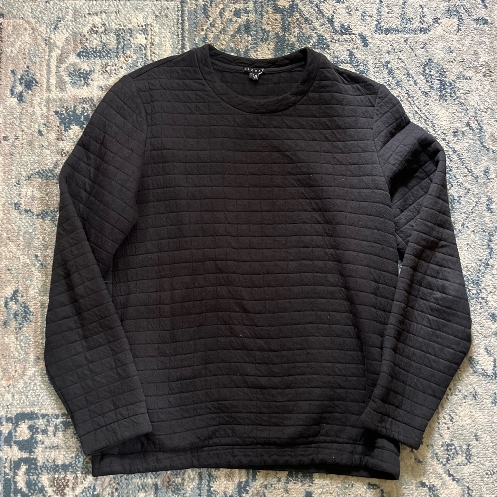 Theory Black Crewneck Sweater